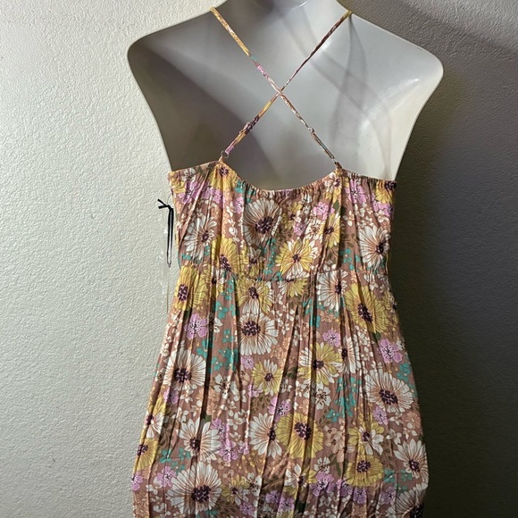 🆕Liberty Love Spaghetti Strap Cut Out Flowy Floral Maxi Sundress L🆕 - Picture 4 of 13